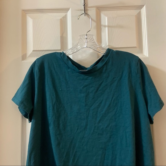 All in Motion Teal Short Sleeve Drawstring Cinch Back Tee XXL - Picture 5 of 9